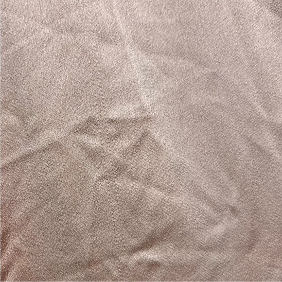 REISS Blush Satin Long Sleeve Band Collar Button Front Oversized Shirt Dress 6 - Picture 10 of 10